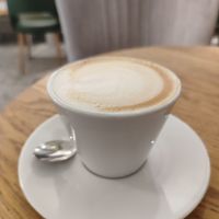 Cappuccino at Cukrářstvi Pudilovi in Slany