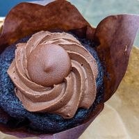 Chocolate fudge muffin at Cate The Bake in Clitheroe