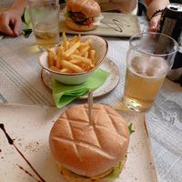 We had the Vegan Burger. It tastes like homemade, very soft and tasty. Not heavy at all. The fries are extra but its worth it. at Bistro 23 Four in Gozo