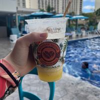 tropical breeze smoothie, not too badd  at Hawaiian Aroma Caffe in Honolulu