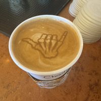 Shaka  at Hawaiian Aroma Caffe in Honolulu