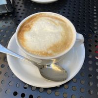 Cappuccino con latte di soia at Felici e Fondenti in Torre Del Greco