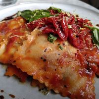 Ravioli Arrabbiata at Kärleksgatan 3 in Malmo