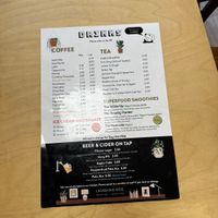 Drinks menu  at Laughing Dog in Brighton