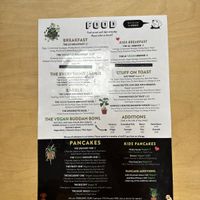 Food menu  at Laughing Dog in Brighton