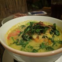 rainbow coconut curry  at Soma Cafe in Ubud