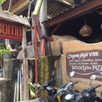 Outside at Soma Cafe in Ubud