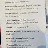 Two vegan dinner options.  at De Brasserie in Meppel