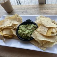 Chips & guacamole (guac is very fresh and delicious!) at Casita Linda in Ocean Pines