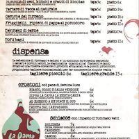menu: food at La Dama Juana in Colle Di Val Delsa