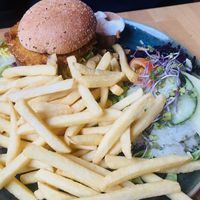 Vegan kipburger   at Blote Voeten Park - Blote Voeten Hut in Brunssum