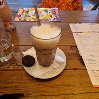 Vegan chai latte (with oreo!) at Blote Voeten Park - Blote Voeten Hut in Brunssum