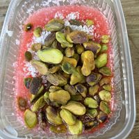 Malabi for desert  at Tzemah in Jerusalem