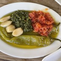 Spicy plate  at Tzemah in Jerusalem