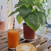 Coffee, juice and sunshine 🌞 at REVIV in Malaga