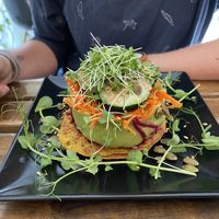 Chickpea pancakes   at REVIV in Malaga