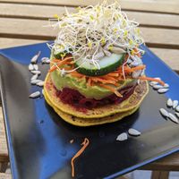 Savoury pancake at REVIV in Malaga