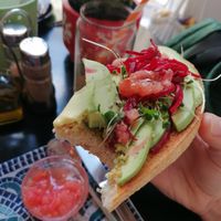 Tostada vegan at REVIV in Malaga