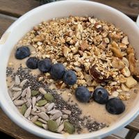 Nutty smoothie bowl  at REVIV in Malaga