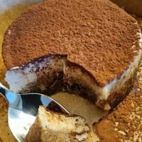 Tiramisù cake at REVIV in Malaga