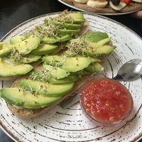 Queso toast (home made cream cheese)  at REVIV in Malaga