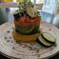 Savoury pancakes at REVIV in Malaga