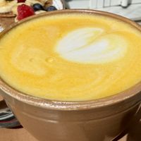 Turmeric latte  at REVIV in Malaga