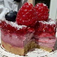 A lovely fruit tart   at REVIV in Malaga