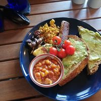Breakfast at The Green HeART Cafe in Newquay
