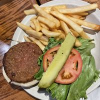 No beef burger  at Abbey Road in Virginia Beach
