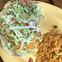 Mushroom tacos and bean and rice tacos at Taqueria El Perez in Oak Lawn