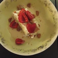 Heerlijk toetje at De Nieuwe Kantine in Arnhem