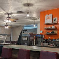 Counter at Vegan Junk Food in Portland