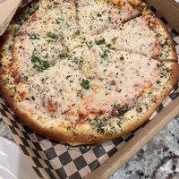 Cheese pizza  at Vegan Junk Food in Portland