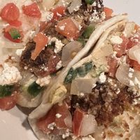 Fish tacos   at Vegan Junk Food in Portland