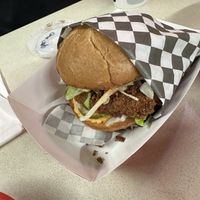 Chicken burger #Veganuary at Vegan Junk Food in Portland