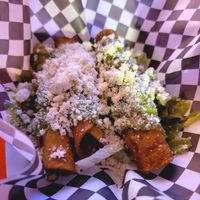 Taquitos at Vegan Junk Food in Portland