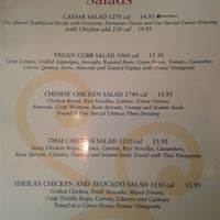 They even have a vegan salad with vegan in the name. Although I didn't get it it is a pretty cool option. at The Cheesecake Factory in Birmingham