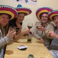 Idiots in hats 😁 at La Casita Mexicana in Fuengirola
