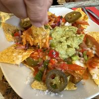 Vegan nachos  at La Casita Mexicana in Fuengirola