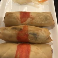 Veg spring rolls at Tao's in Manchester