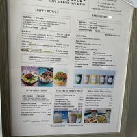 Menu  at ALO in Honolulu