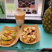 Banana & Avocado toasts at ALO in Honolulu