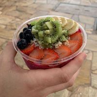 Pink dragon bowl with agave   at ALO in Honolulu