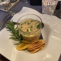 Lemongrass coconut milk soup at Casito Mediterraneo in Gran Canaria