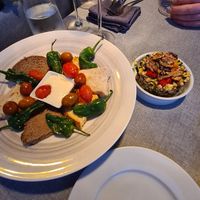 Zucchini Tartar on the right side at Casito Mediterraneo in Gran Canaria