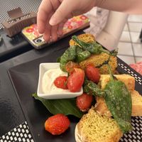 Bread with vegan aioli   at Casito Mediterraneo in Gran Canaria