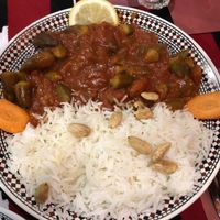 Okra stew  at Sha'aam in Valkenburg