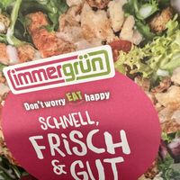 sign  at immergrün in Schweinfurt