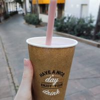 Smoothie de frambuesa at Kafé Glacé in Alicante